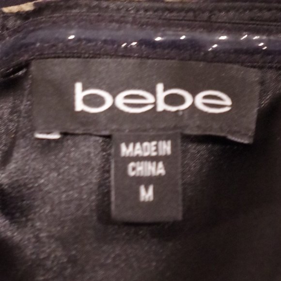 Bebe Silk Chiffon Bubble Hem Strapless Cocktail Dress- Sz. Med - Picture 8 of 9